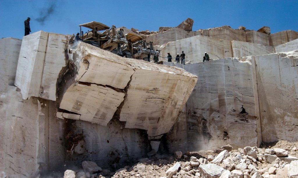 Abbas Abad Travertine Mine