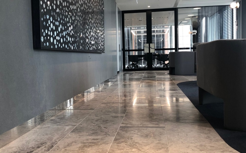 Building lobby stone