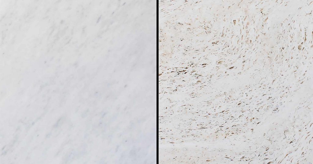 difference between travertine and marble
