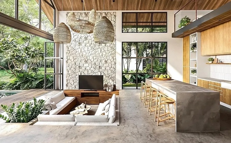 Building stone for tropical regions