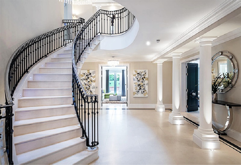 Stone for interior stairs