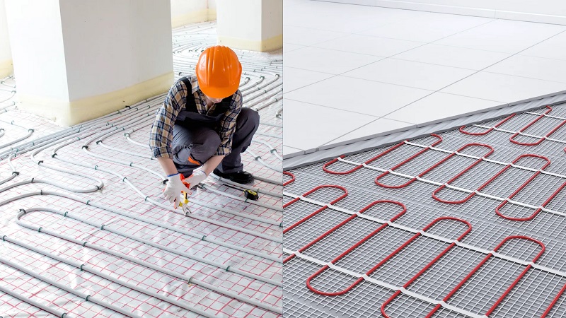 Floor heating stone