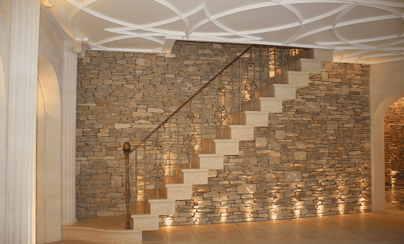 Stone for interior stairs